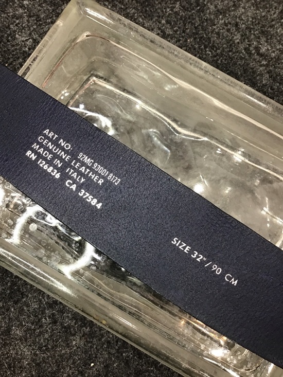J.Lindeberg navy blue patent leather Slater belt with silver bridge buckle 32 90 main image 5